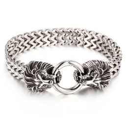 Bracciale Con Testa Di Leone Per Uomo, Braccialetti Fantastici
