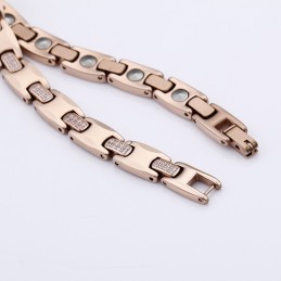 Bracciale In Acciaio Al Tungsteno E Germanio Con Diamanti Alla Moda Per Uomo E Donna