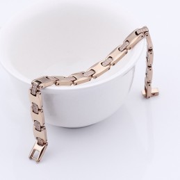 Bracciale In Acciaio Al Tungsteno E Germanio Con Diamanti Alla Moda Per Uomo E Donna