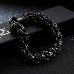 Bracciale Con Testa Di Fantasma, Gioiello Vintage Con Teschio