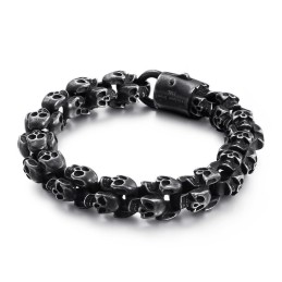 Bracciale Con Testa Di Fantasma, Gioiello Vintage Con Teschio