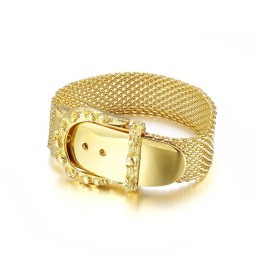 Bracciale Con Cintura In Osso Di Serpente Dorato Alla Moda