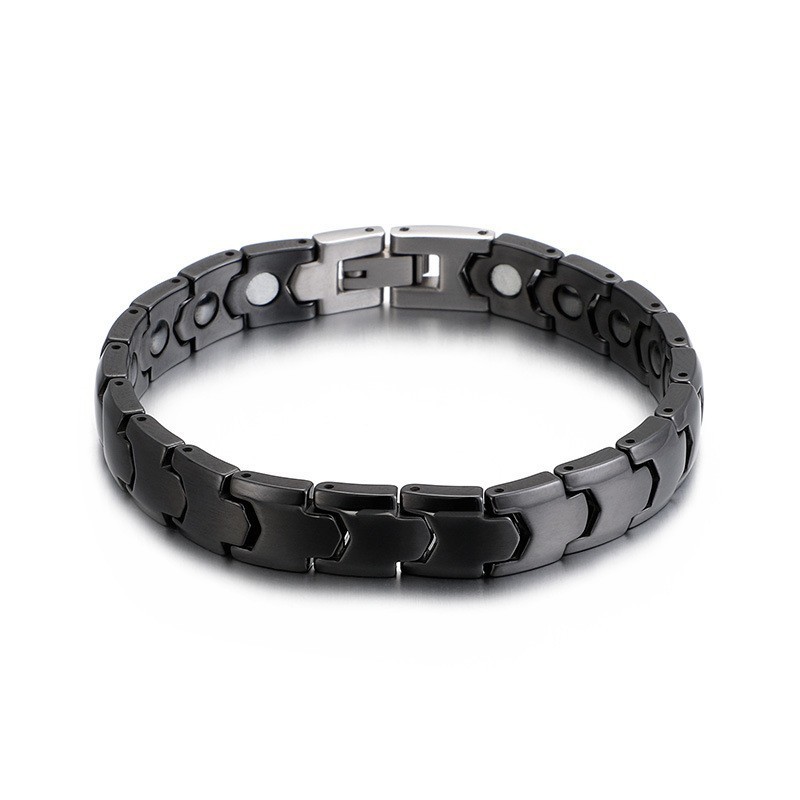 Bracciale Magnetico In Pietra Nera Da Uomo Bracciale Magnetico In Pietra Nera Da Uomo