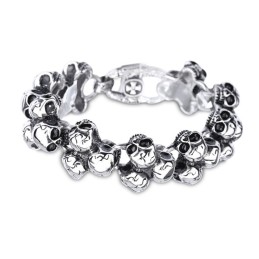 Bracciale Da Uomo Con Teschio In Titanio