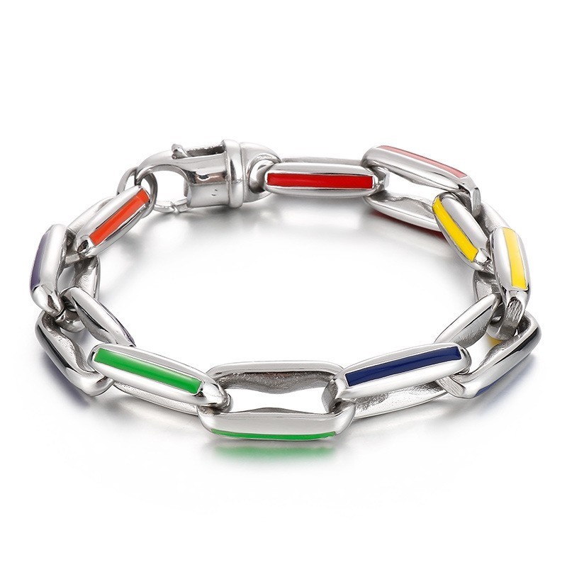 Braccialetti Hip-Hop Con Giunzioni Cuba Dazzling Braccialetti Hip-Hop Con Giunzioni Cuba Dazzling