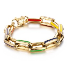 Braccialetti Colorati Cubani Con Giunzioni Hip-Hop