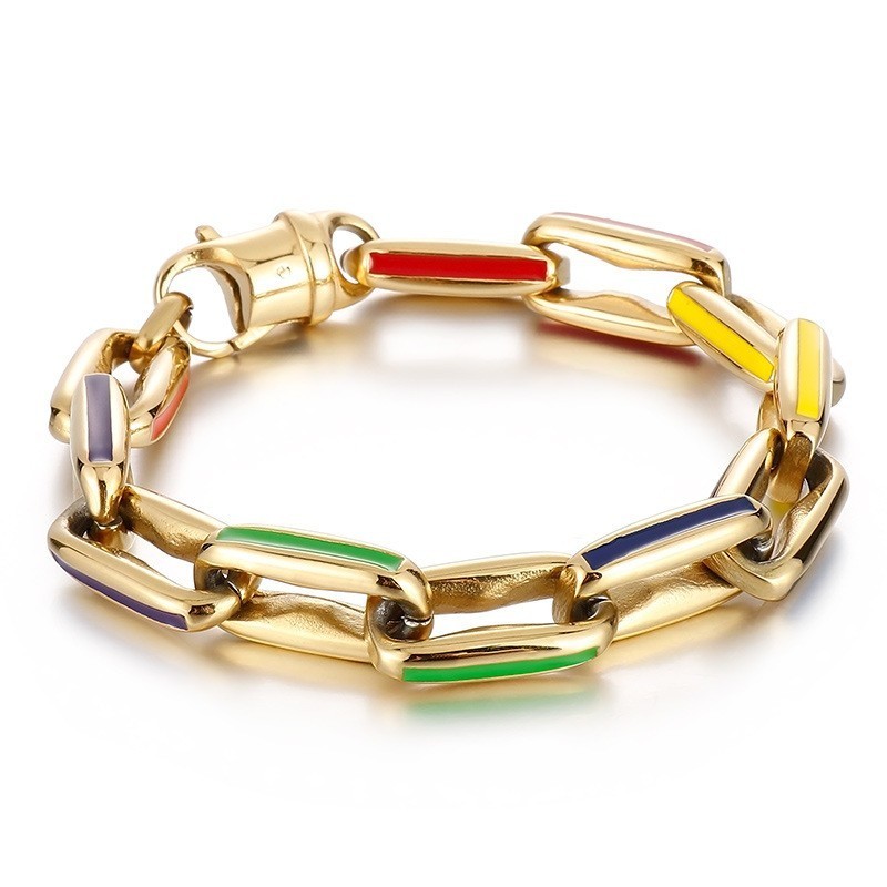 Braccialetti Colorati Cubani Con Giunzioni Hip-Hop Braccialetti Colorati Cubani Con Giunzioni Hip-Hop