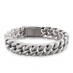 Bracciale Da Uomo In Titanio 18 Carati Con Placcatura Sotto Vuoto