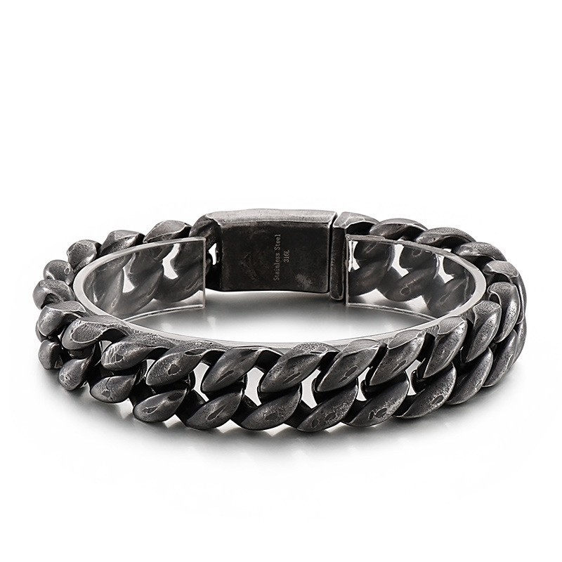 Bracciale Da Uomo In Titanio 18 Carati Placcato Sotto Vuoto Bracciale Da Uomo In Titanio 18 Carati Placcato Sotto Vuoto