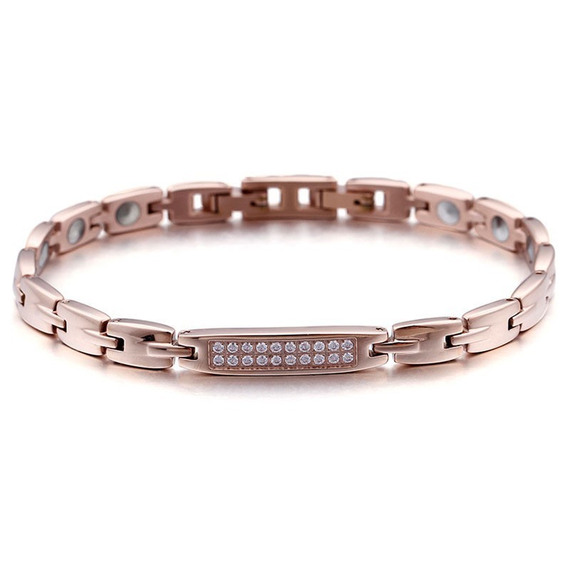 Bracciale In Titanio Con Pietra Di Germanio E Diamanti Per Coppie Bracciale In Titanio Con Pietra Di Germanio E Diamanti Per Coppie