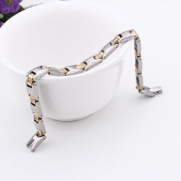 Bracciale In Titanio Con Magnete Diamantato Per Uomo E Donna