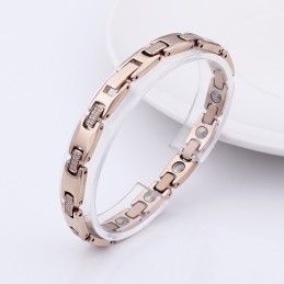 Lo Stesso Paragrafo Con Bracciale Di Coppia In Tungsteno Placcato In Germanio Con Diamanti