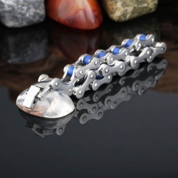 Bracciale Da Bicicletta Sottile In Titanio Tide Da Uomo, Stile Fashion Chic