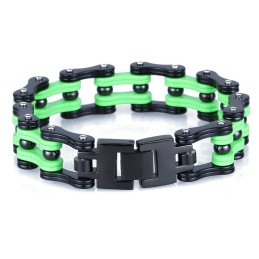 Bracciale Da Ciclista Da Uomo In Titanio Elettroplaccato Stile Rock Hip-Hop
