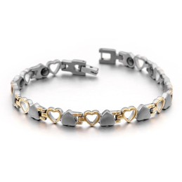 Braccialetti Love Black Bile Magnet Titanium Da Uomo E Da Donna Come Regalo
