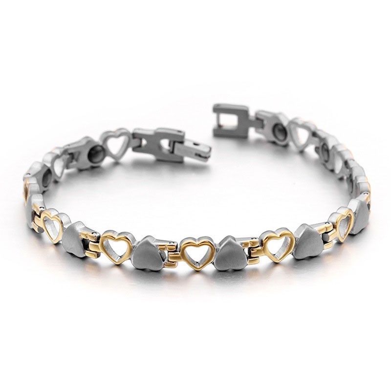 Braccialetti Love Black Bile Magnet Titanium Da Uomo E Da Donna Come Regalo