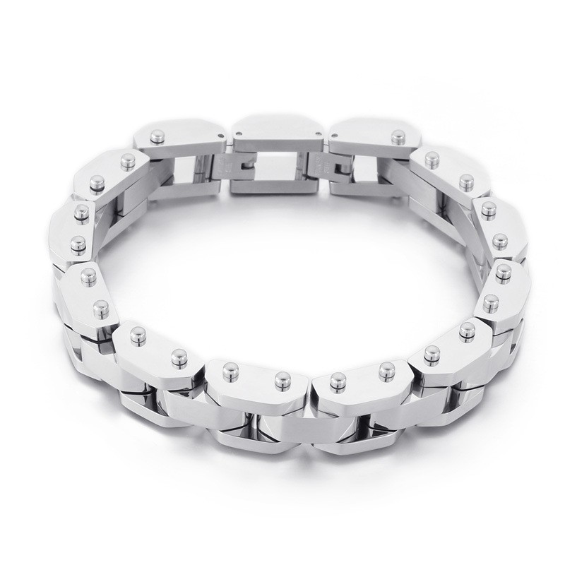 Bracciale In Titanio Galvanizzato Alla Moda E Stile Chic Per Uomo Bracciale In Titanio Galvanizzato Alla Moda E Stile Chic Per Uomo