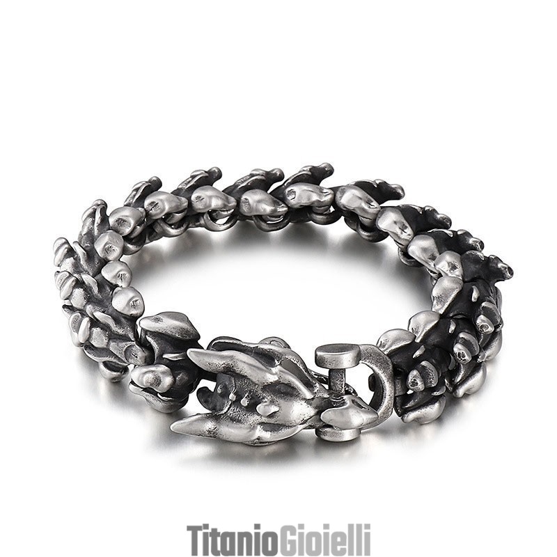 Bracciale In Titanio Exaggerated Cool Keel Per Uomo