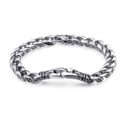 Bracciale In Titanio Floreale Da Uomo, Da Tenere In Mano, Alla Moda