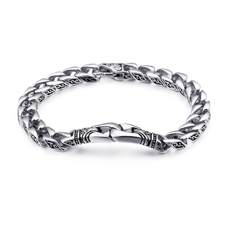 Bracciale In Titanio Floreale Da Uomo, Da Tenere In Mano, Alla Moda Bracciale In Titanio Floreale Da Uomo, Da Tenere In Mano, Alla Moda