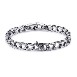 Bracciale In Titanio Floreale Da Uomo, Da Tenere In Mano, Alla Moda