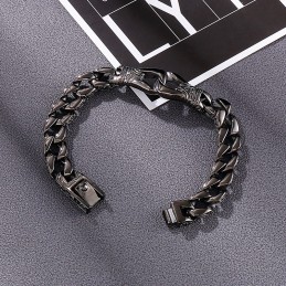 Bracciale Da Uomo In Titanio Con Chiusura A Strappo, Stile Street Chic