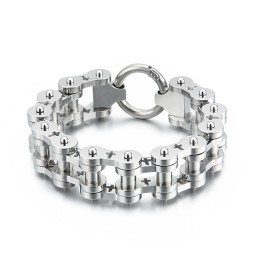 Bracciale Da Uomo In Titanio Con Croce Cava, Stile Rock Hip-Hop, Per Bicicletta
