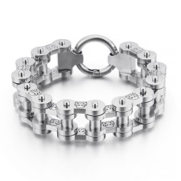 Bracciale Da Uomo In Titanio Con Motivo Pirata, Stile Rock Hip-Hop, Stile Bicicletta