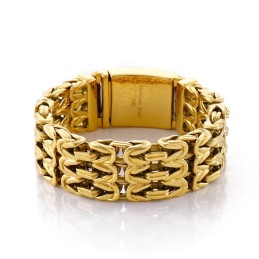 Bracciale In Titanio Cavo A Forma Di V Per Uomo