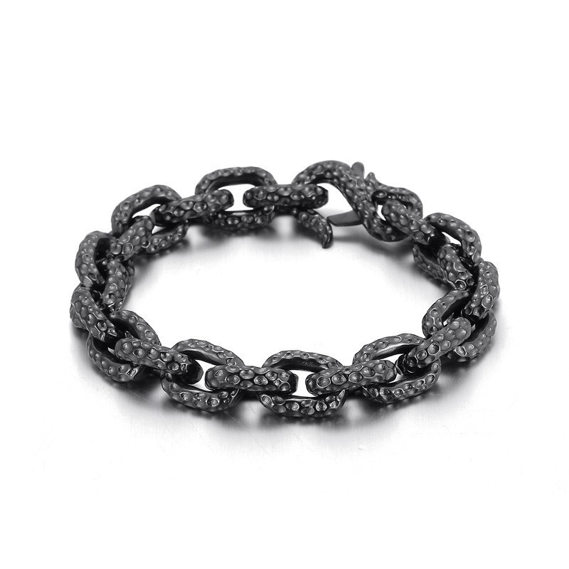 Bracciale In Titanio A Pois Alla Moda Per Uomo Bracciale In Titanio A Pois Alla Moda Per Uomo