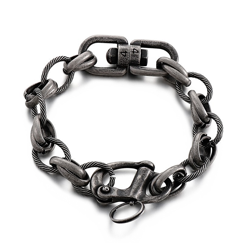 Braccialetti In Titanio Con Giunzioni Di Parole O Di Moda Da Strada Per Uomo Braccialetti In Titanio Con Giunzioni Di Parole O Di Moda Da Strada Per Uomo