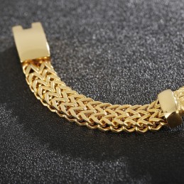 Bracciale Da Uomo In Titanio Street Cool Double Keel Gold