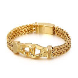 Bracciale Da Uomo In Titanio Street Cool Double Keel Gold