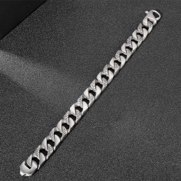 Bracciale Da Uomo In Titanio Con Motivo A Serpente