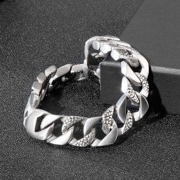 Bracciale Da Uomo In Titanio Con Motivo A Serpente