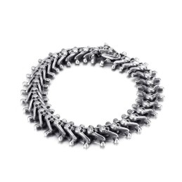 Bracciale Da Uomo In Titanio Con Piccolo Teschio Esagerato