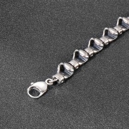 Bracciale In Titanio Da Uomo Con Logo Hip Hop Boxing