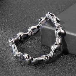 Bracciale In Titanio Da Uomo Con Logo Hip Hop Boxing