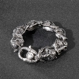 Bracciale In Titanio Da Uomo Cool Skull