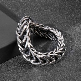 Bracciale Da Uomo In Titanio A V Con Singolo Strato In Stile Cool Chic