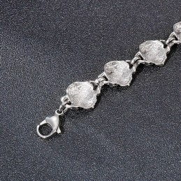 Bracciale Da Uomo In Titanio Con Testa Di Teschio E Fantasma, Molto Popolare Alla Moda