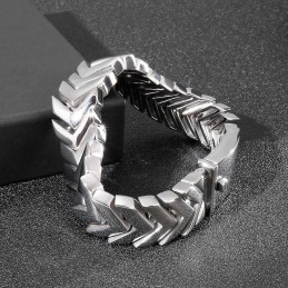 Bracciale In Titanio Con Osso Di Serpente, Stile Chic, Da Uomo, Ideale Come Regalo