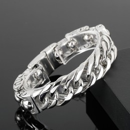 Bracciale Da Uomo In Titanio Con Perline Rotonde Alla Moda E Stile Chic