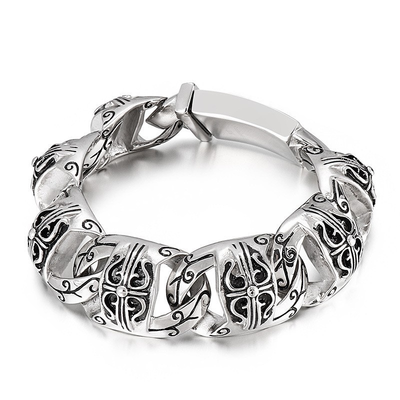 Bracciale In Titanio Da Uomo Cool Skull Bracciale In Titanio Da Uomo Cool Skull