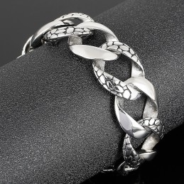 Bracciale In Titanio A Forma Di Serpente Da Uomo, Stile Street Cool