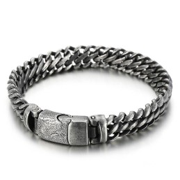 Accessori Per Braccialetti Da Uomo In Titanio Con Chiusura A Scatto, Semplici E Alla Moda