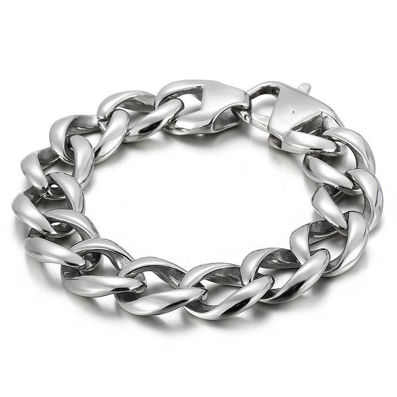 Bracciale In Titanio Stile Hip Hop Chic Da Uomo Bracciale In Titanio Stile Hip Hop Chic Da Uomo