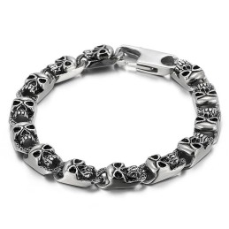 Braccialetti Da Uomo Alla Moda Con Teschio In Titanio