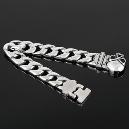 Bracciale In Titanio Da Uomo Con Teschio Alla Moda