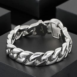 Bracciale In Titanio Da Uomo Con Teschio Alla Moda